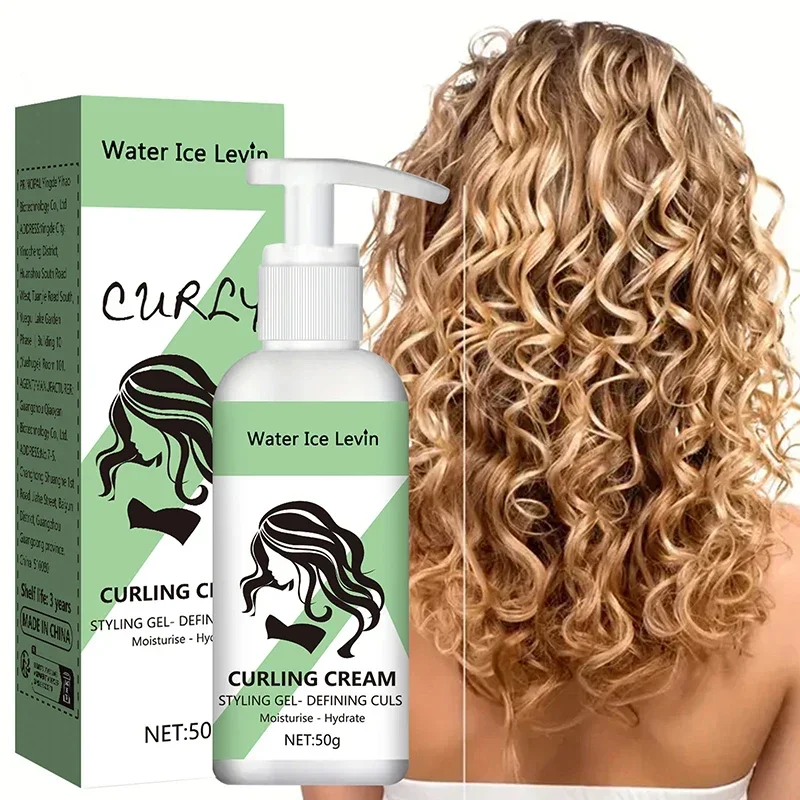Curl Enhancers Curl Booster Defining Cream Hair Curling Moisturizing Styling Elastin Repair Curling Essence Hair Care