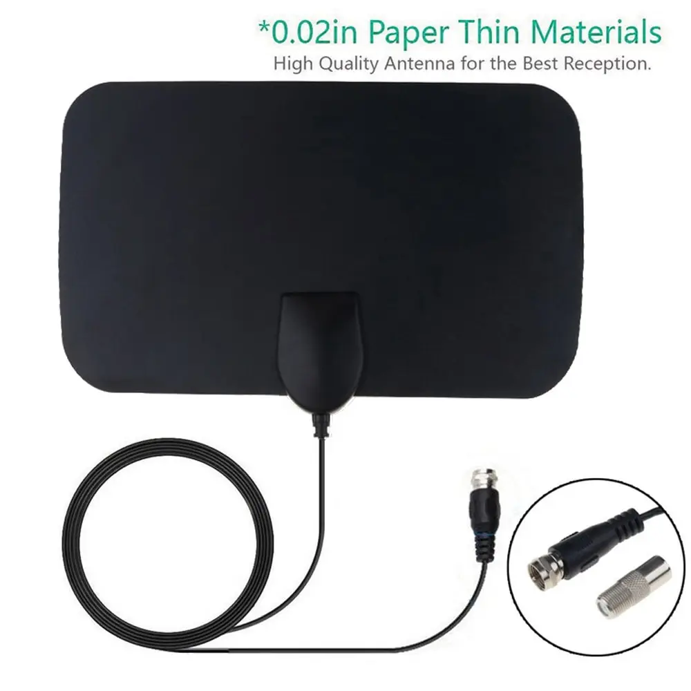 Digital TV Antenna Booster Hign Gain High Definition Aerial HD Flat Indoor Active Aerial For Car Antenna RV Travel Smart TV 6