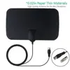 Digital TV Antenna Booster Hign Gain High Definition Aerial HD Flat Indoor Active Aerial For Car Antenna RV Travel Smart TV 6