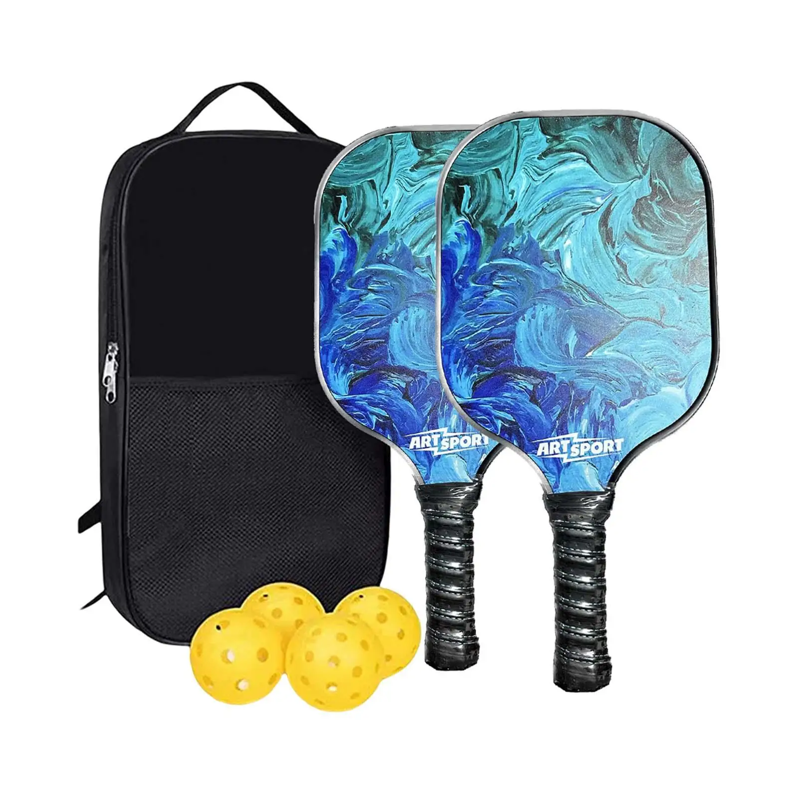 

Portable Set Includes 2 Rackets, 4 Balls, Carry Bag Traction and Stability Lightweight Racquets for Indoor Beginners Kids