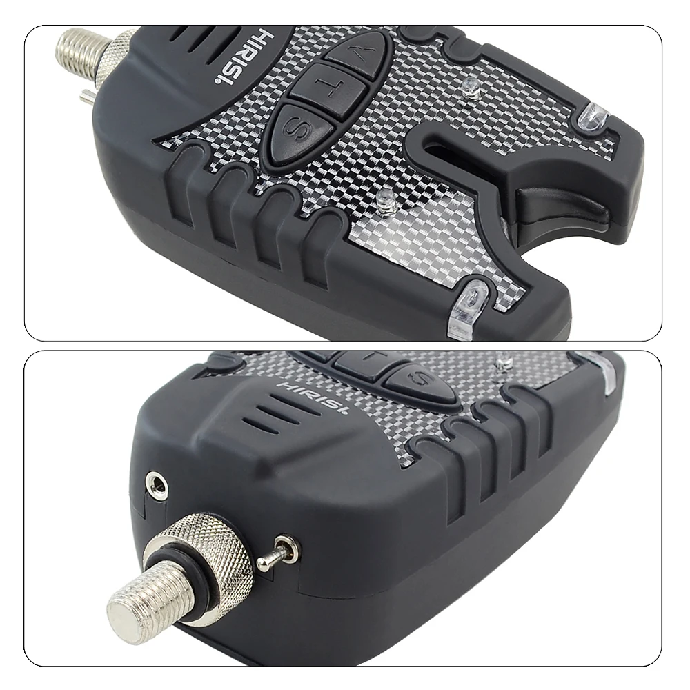 Sensore Di Movimento Con Sirena Allarme Morso Per Pesca Alla Carpa - Set Con Sensore LED Blu, Regolazione Volume/tono, Custodia, Marca Crystals The Hunting Party - Foto 11