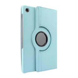Enhanced PU Leather 360 Rotating Stand Case - TB328FU TB328XU (Sky blue)