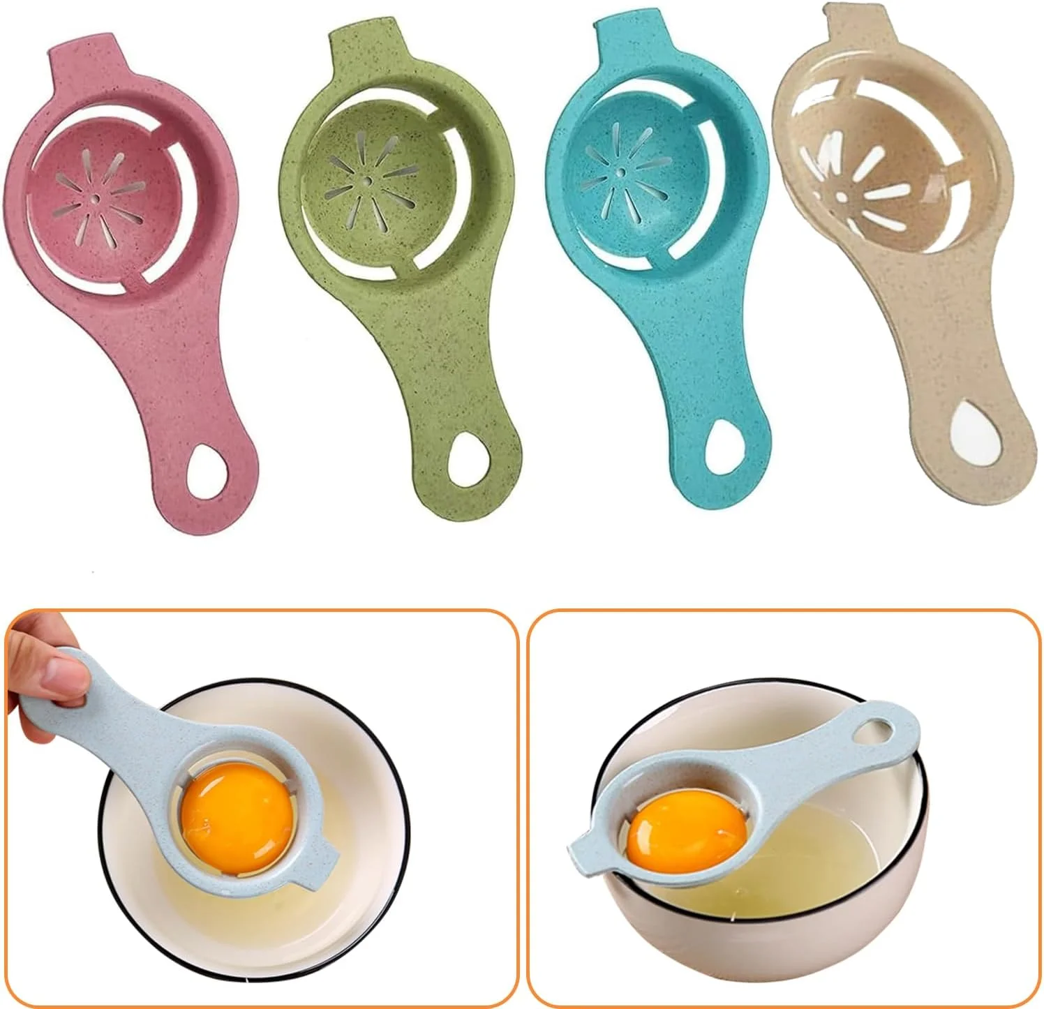 Egg Yolk Separator Protein Separation Tool Food-grade Egg Separator White and Yolk Filter White Strainer