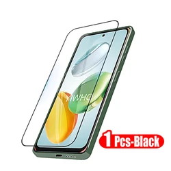 Premium Tempered Glass Screen Protector - 1 - 4 Pack - Honor x7a (1pcs Black)
