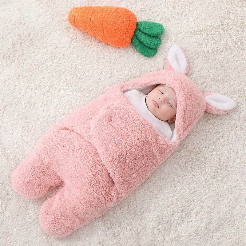 

Newborn Swaddle Blanket Baby Warm Sleeping Bags Winter Kids Thick Blankets SleepSack