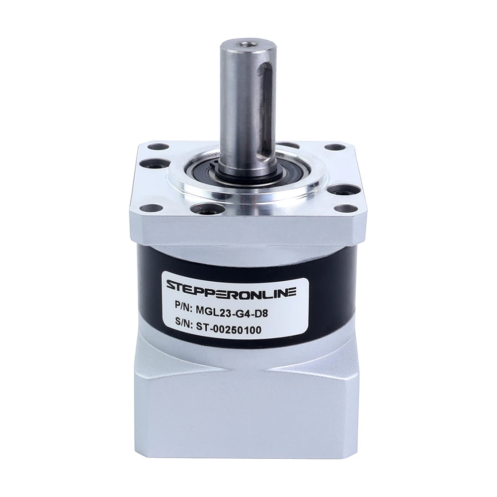 STEPPERONLINE Nema 23 Planetary Gearbox Motor Speed Reducer MGL Series Ratio 4 5 10 20 50 for 8mm Shaft Nema23 Stepper Motor planetary reducer