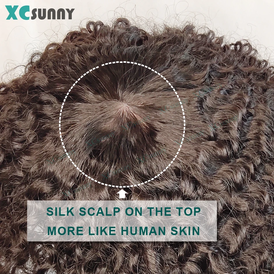 Kinky Curly Wigs Human Hair Wig With Bangs Remy Brazilian Silk Scalp Top Wig For Women 180 Density Curly Bang Human Hair Human Hair Wigs