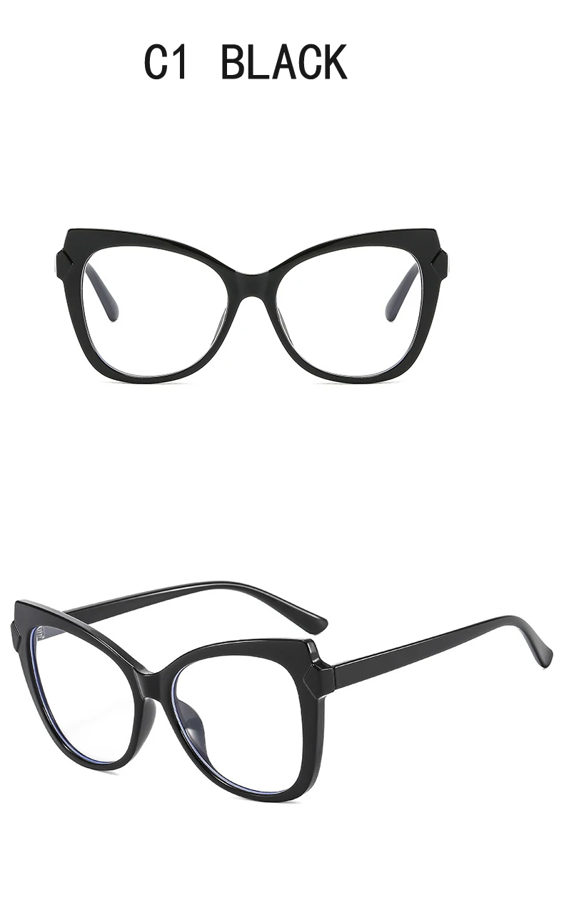 Trend Cat Eye Anti Blaues Licht Gläser Frauen TR90 Komfortable Rot Leopard Brillen Rahmen Retro Frühling Scharnier Optische Brillen – Detail 8