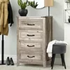 4PCS Farmhouse Dresser Set, Dresser and Nightstand Sets, Wooden Set. Including 6 Nightstand 4