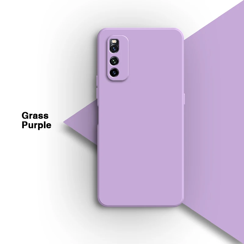 Liquid Silicone Soft Solid Color Phone Case - Original Shell Back Cover