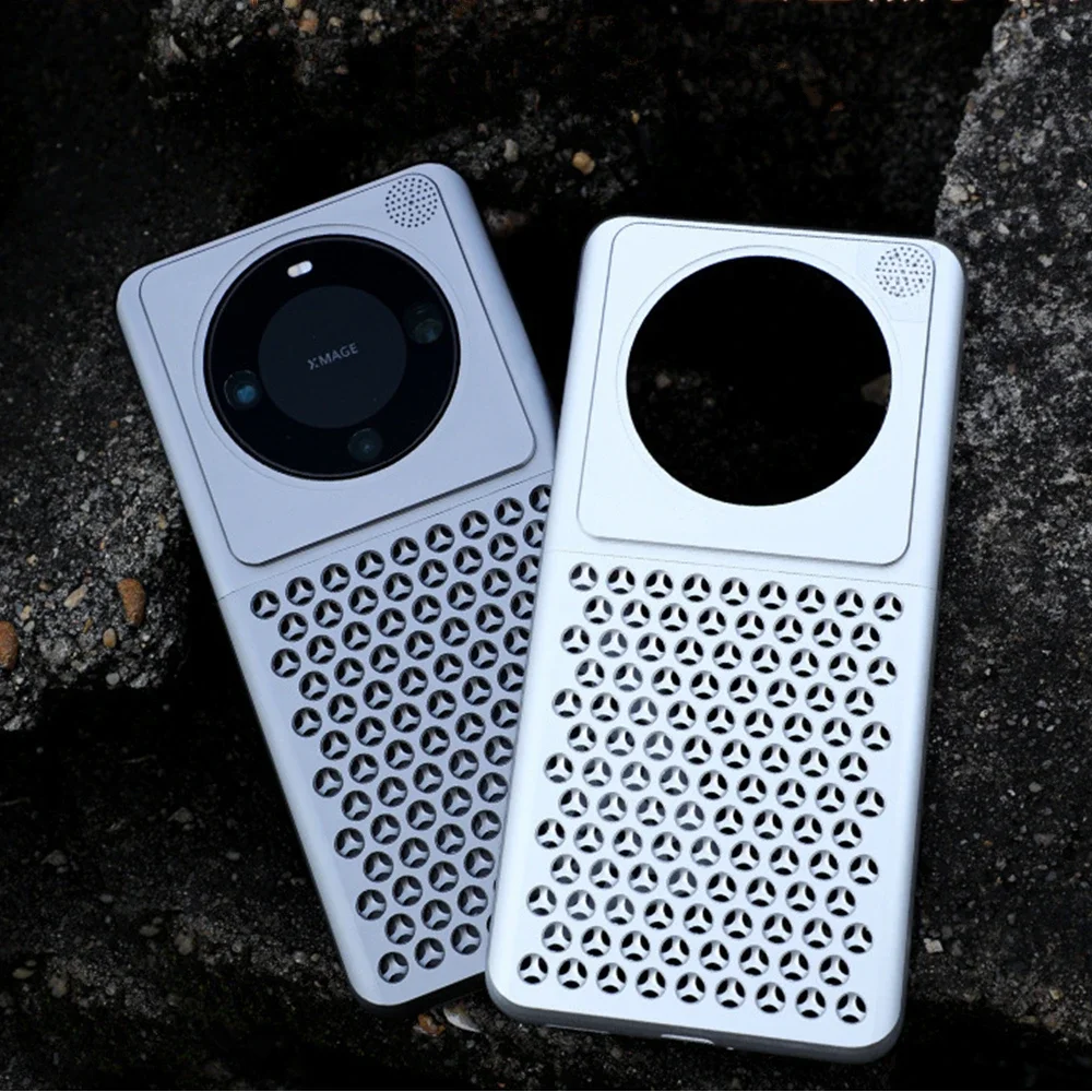 Aromatherapy Aluminum Cooling Phone Cases For Huawei Mate 60 Mate 60 Pro High Quality Metal Heat Dissipation Shockproof Cover