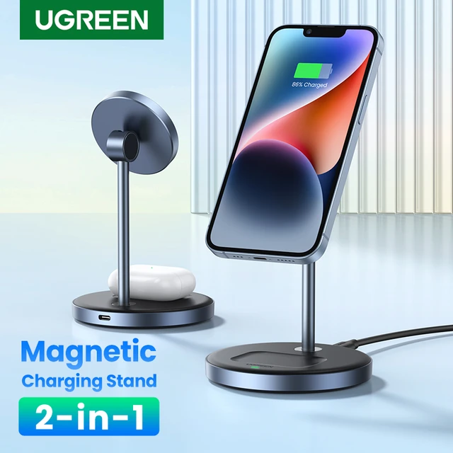UGREEN Magnetic Wireless Charging Stand 20W Max Power 2-in-1 Charging Stand For iPhone 14, ugreen magsafe - Vimarsana News