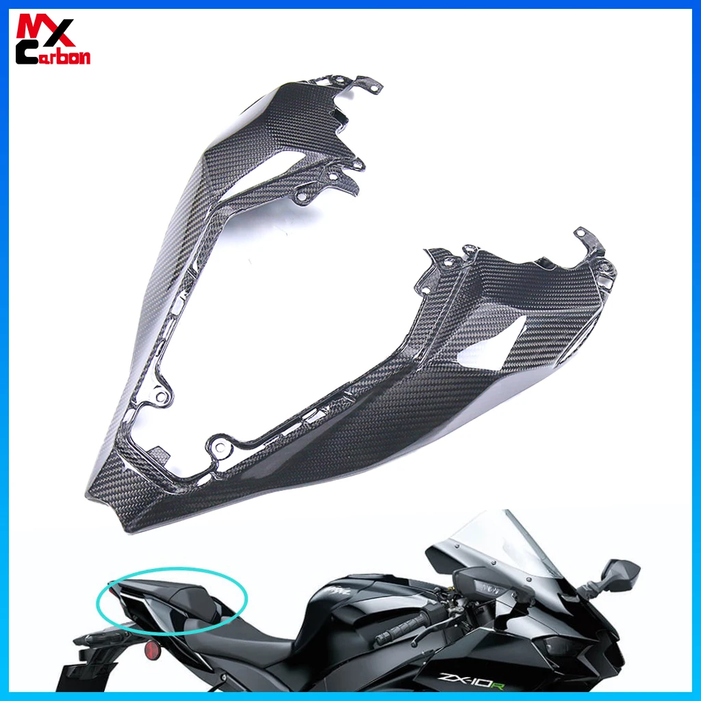 

Motorcycle Rear Seat Cover Plate for Kawasaki ZX10R 2021 2022 2023 Full Carbon Fiber Tail Fairing Accessories