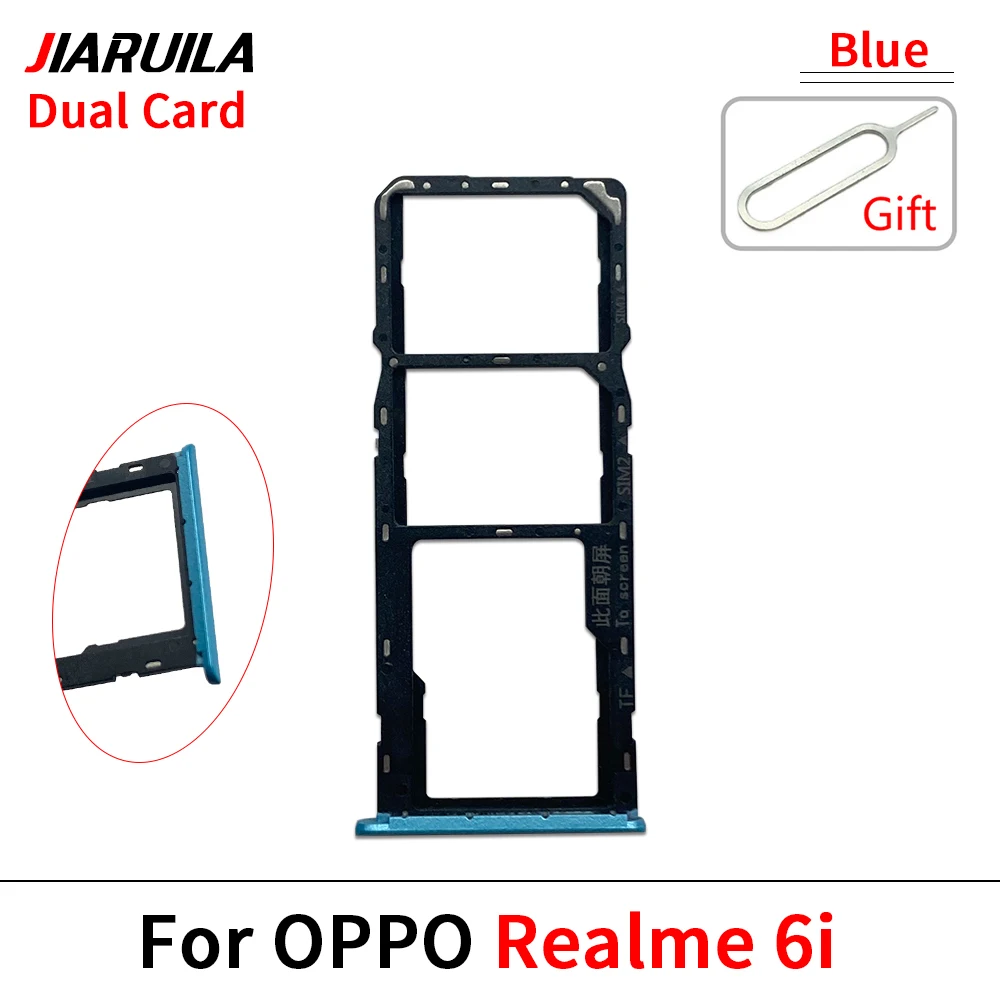 Oppo용 Realme 6i 7 4G 9 5G SIM 카드 리더 홀더 SIM 카드 트레이 홀더 슬롯 교체 부품