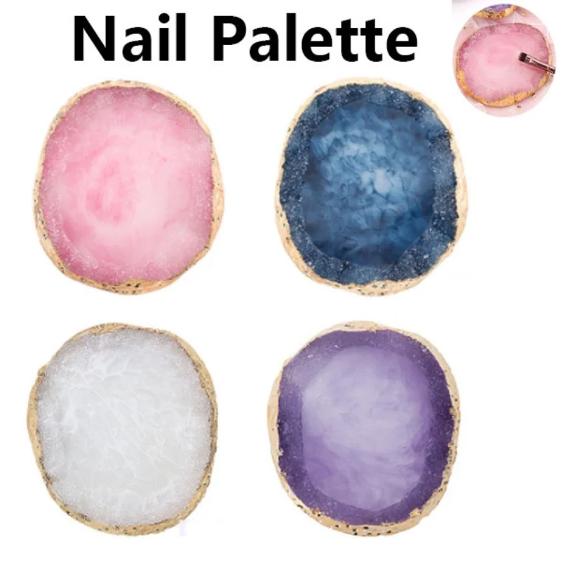 Resin Agate Nail Palette Showing Shelf AliExpress