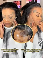 30 40Inch 250 Density Straight Lace Front Human Hair Wigs 13x6 HD For Women Glueless 13x4 Transparent Lace Frontal Wigs On Sale 1