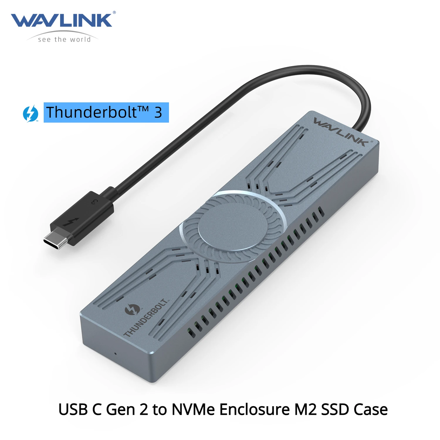 Wavlink USB 3.1 Gen 2 to NVMe Enclosure Thunderbolt 3 M.2 Mkey NVMe USB C Gen2 40Gbps PCIe SSD Case For 2230/2242/2260/2280 SSD laptop hard disk enclosure