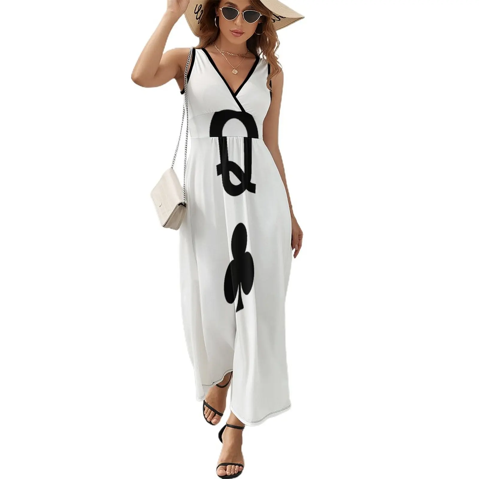 

Queen of Clubs Sleeveless Dress elegant and pretty women's dresses elegant dresses plus sizes summer dress daily prom dress