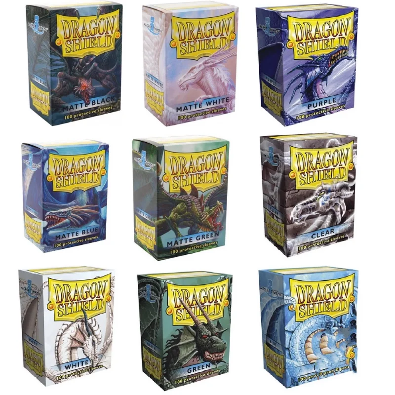 

Danish Dragon Shield Card Holder 100 pcs/box Color Matte PTCG Tournament Board Game Card Cover HD Anti-transparent 66*91mm