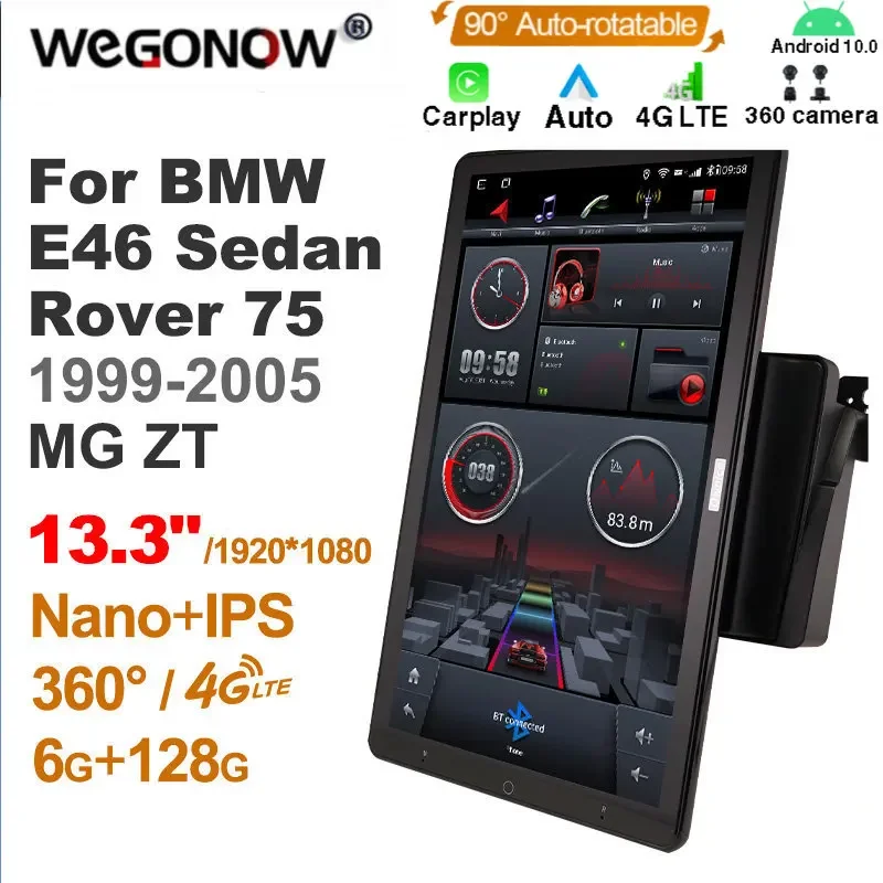 

Android10.0 Ownice Car Radio Auto for BMW E46 Sedan Rover 75 1999-2005 MG ZT 13.3'' No DVD support Quick Charge Nano 1920*1080