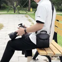 Single Shoulder SLR Camera Bag Adjustable Shoulder Strap Photography Bag Zipper Lightweight Camera Handbag Camera Accessories - Image 2