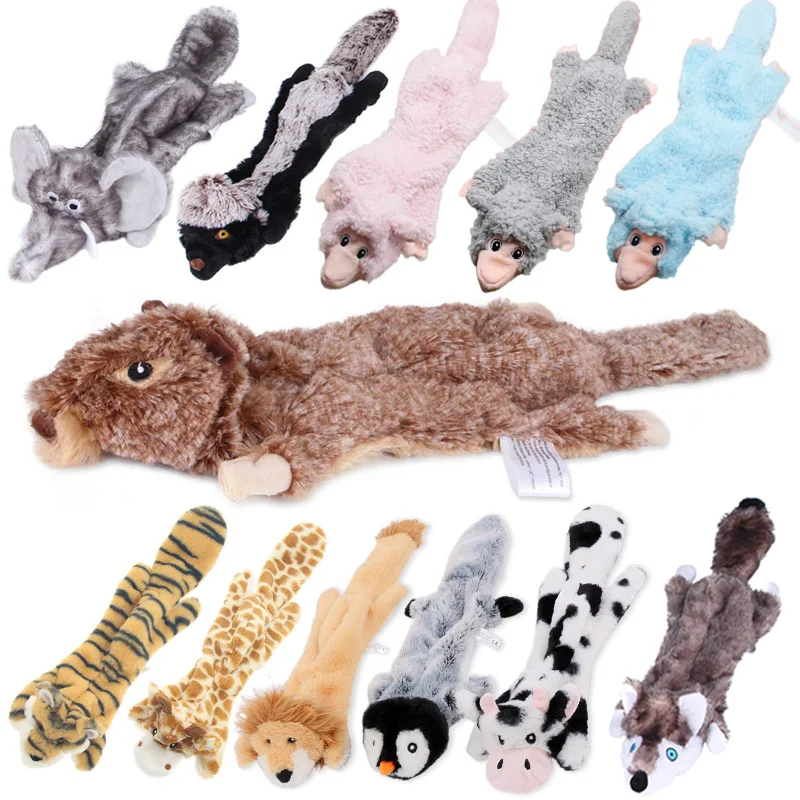 

Imitation Animal Fur Toys Plush Squeak Dog Toys Chew Squeaky Interactive Pet Toy For Small Meduim Large Dog Accessories Supplies