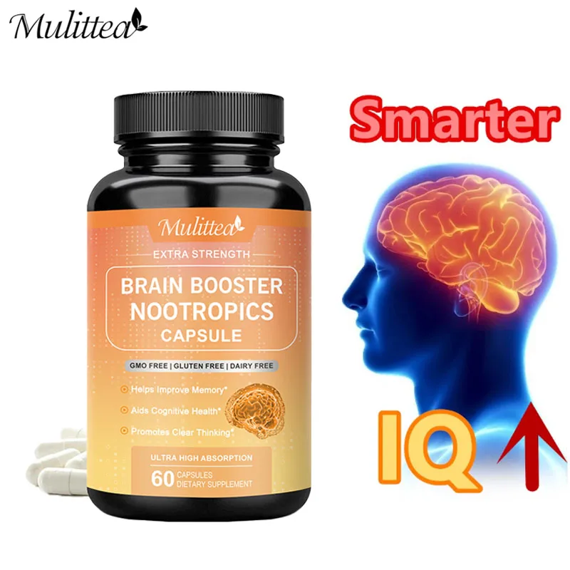 Nootropics Supplement Mulittea Brain Booster Enhance Focus Improve Memory Reduce Forgetfulness