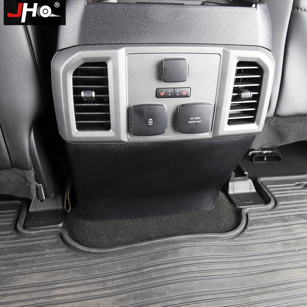 JHO Car Door Sill Anti Kick Pad Sticker Protector Auto Side Anti Scratch Tape Film Copilot Storage Box for Ford F150 Raptor