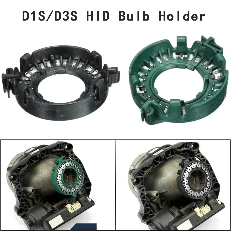 2PCS HID Headlight Bulbs Adapter Holder For D1S D1R D3R D3S Xenon Bulb Lamp Socket Base Clip Rings Retainers Adapter Bracket