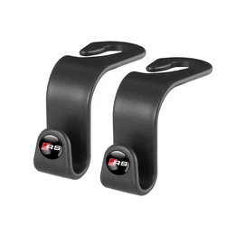 Set of 2 Premium Car Back Seat Organizer Hooks with Auto Emblem Design (2pcs rs)