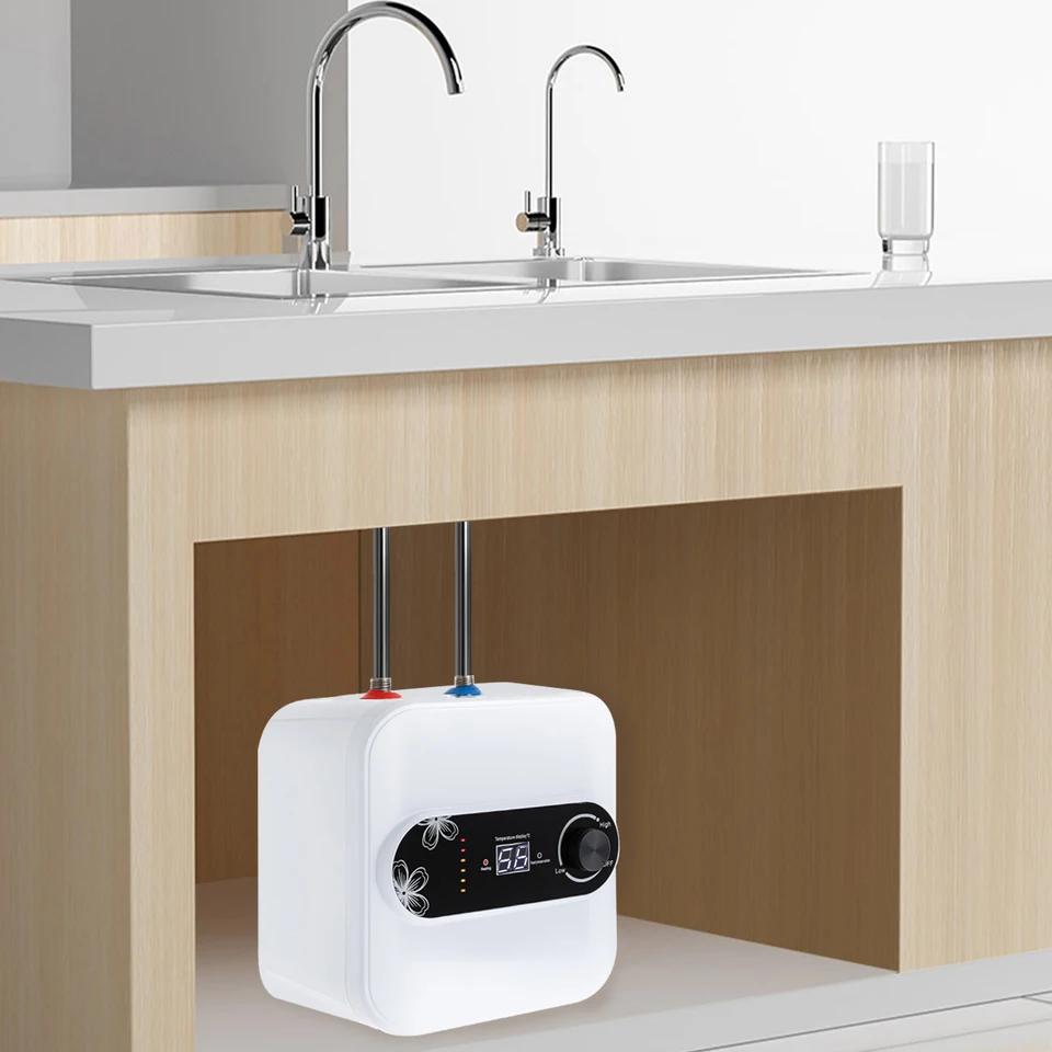 Warmwaterreservoir, 8 l, 1500 W, drukbestendig, onderbouw