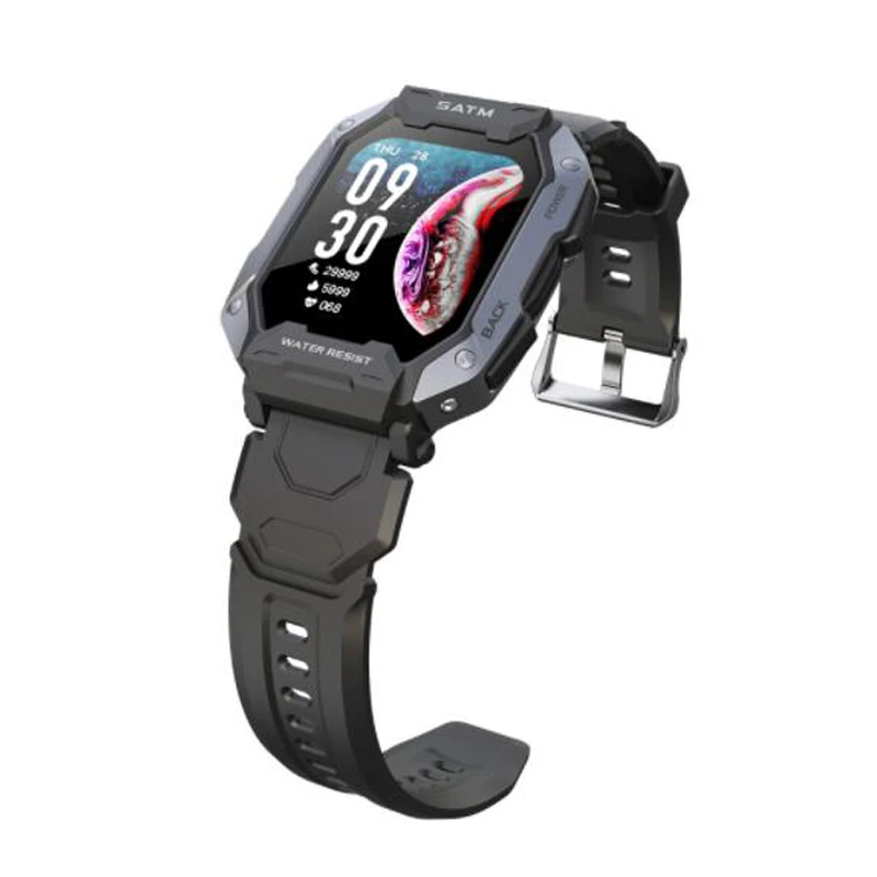 para Galaxy z Fold4 S22 S23 S21 Nota 20 Relógio Inteligente Homem de Carbono Preto Ultra Exército ao ar Livre Freqüência Cardíaca Oxigênio no Sangue Smartver - Image 4