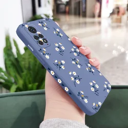 Elegant Floral Phone Case - Premium Protection & Stylish Design for Redmi Note 10 5G (Light Blue)