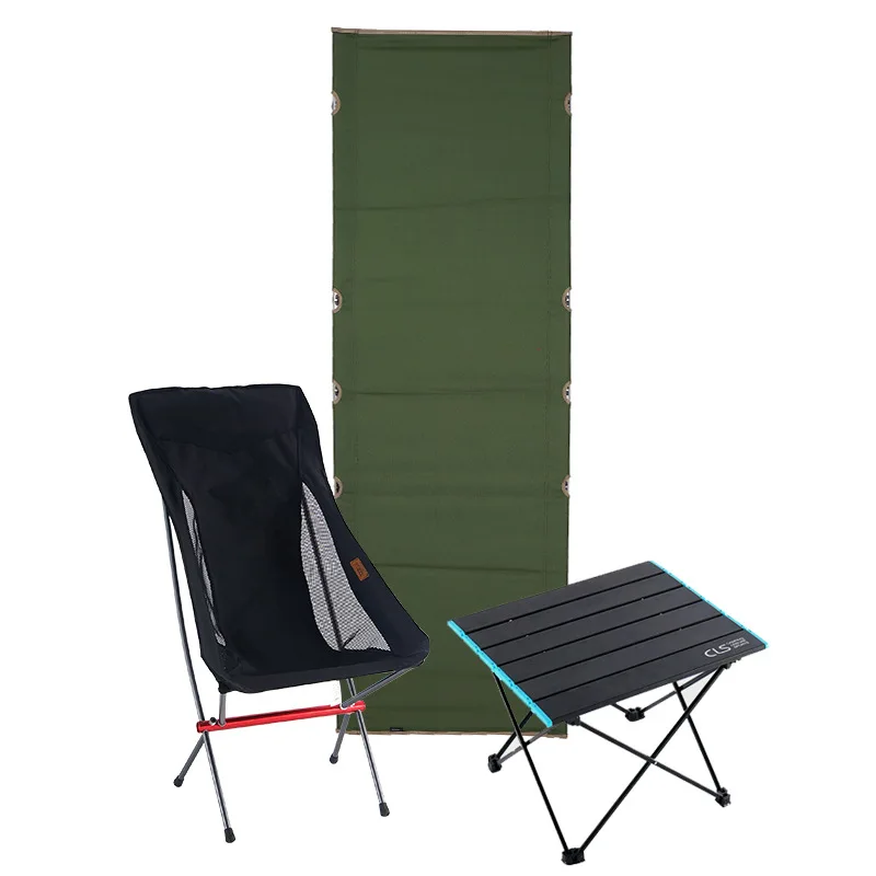 Outdoor Lightweight Folding Bed Portable Camping Simple Camp Bed Escort Lunch Break Oxford Cloth Camping Simple Leisure Bed