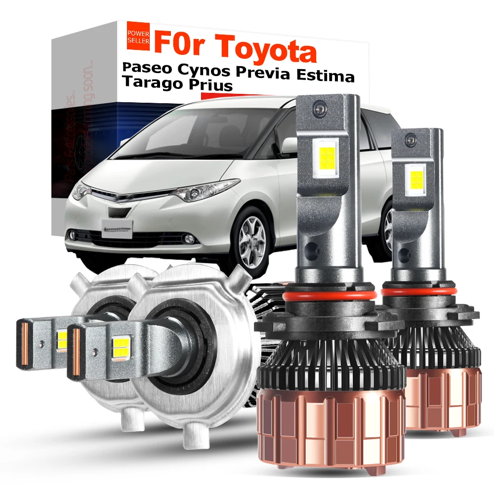 Передсветильник фара автомобиля, фасветильник дальнего и ближнего света для Toyota Prius Paseo Cynos Previa Estima Tarago, 2X100 Вт, лм