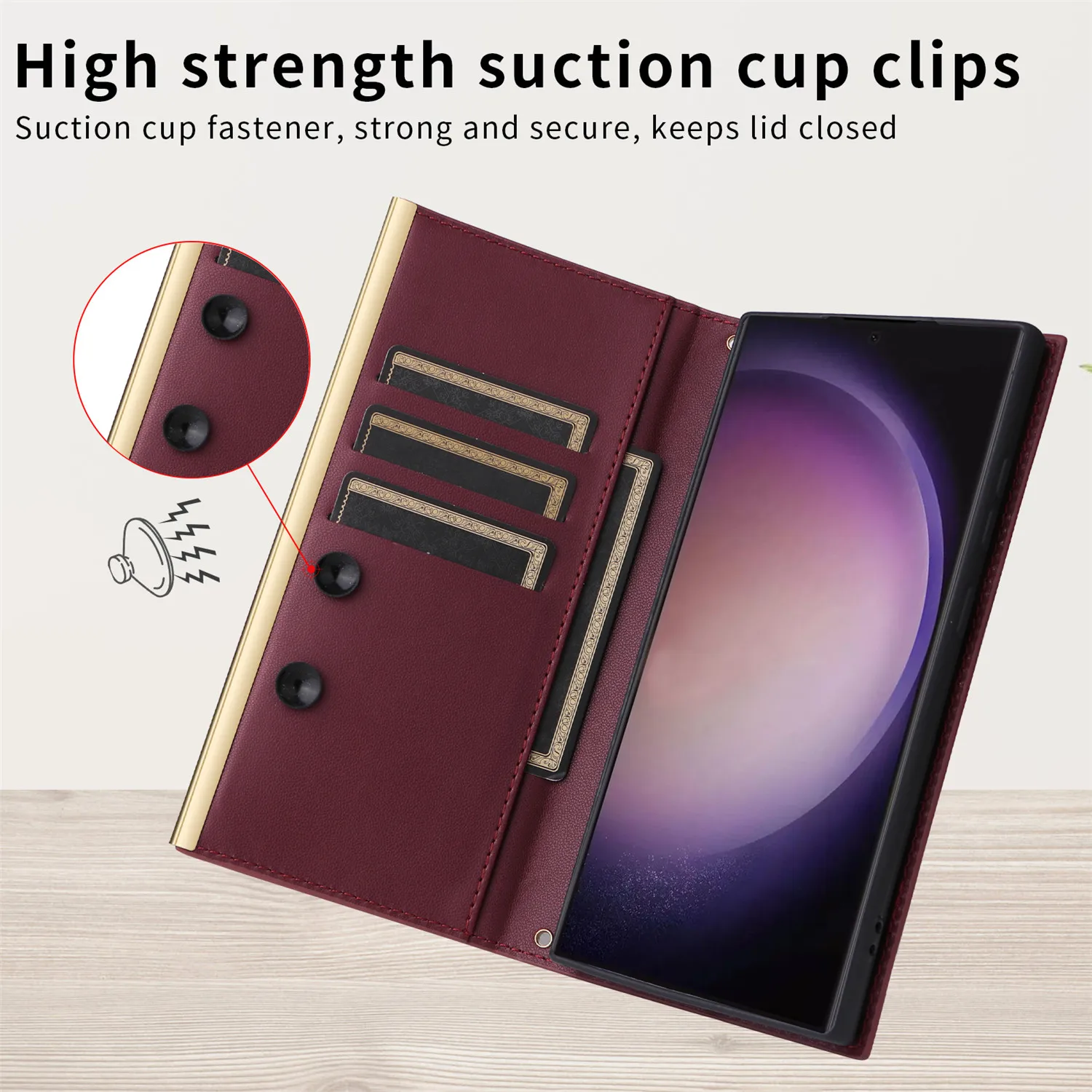 Phone Case Leather Phone Case Phone Protector Cover Magnetic Case Leather Phone Case Protect Cover For Samsung Galaxy S9 S10E S20 S21 FE S22 Plus S23 S24 Ultra Magnetic Stand Flip Wallet Case