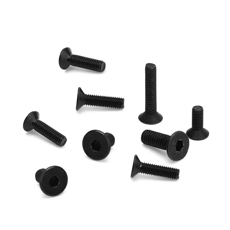 Hex Socket Screws Flat Head Allen Bolts 20pcs Assorted Sizes M2 M3 M4 M5