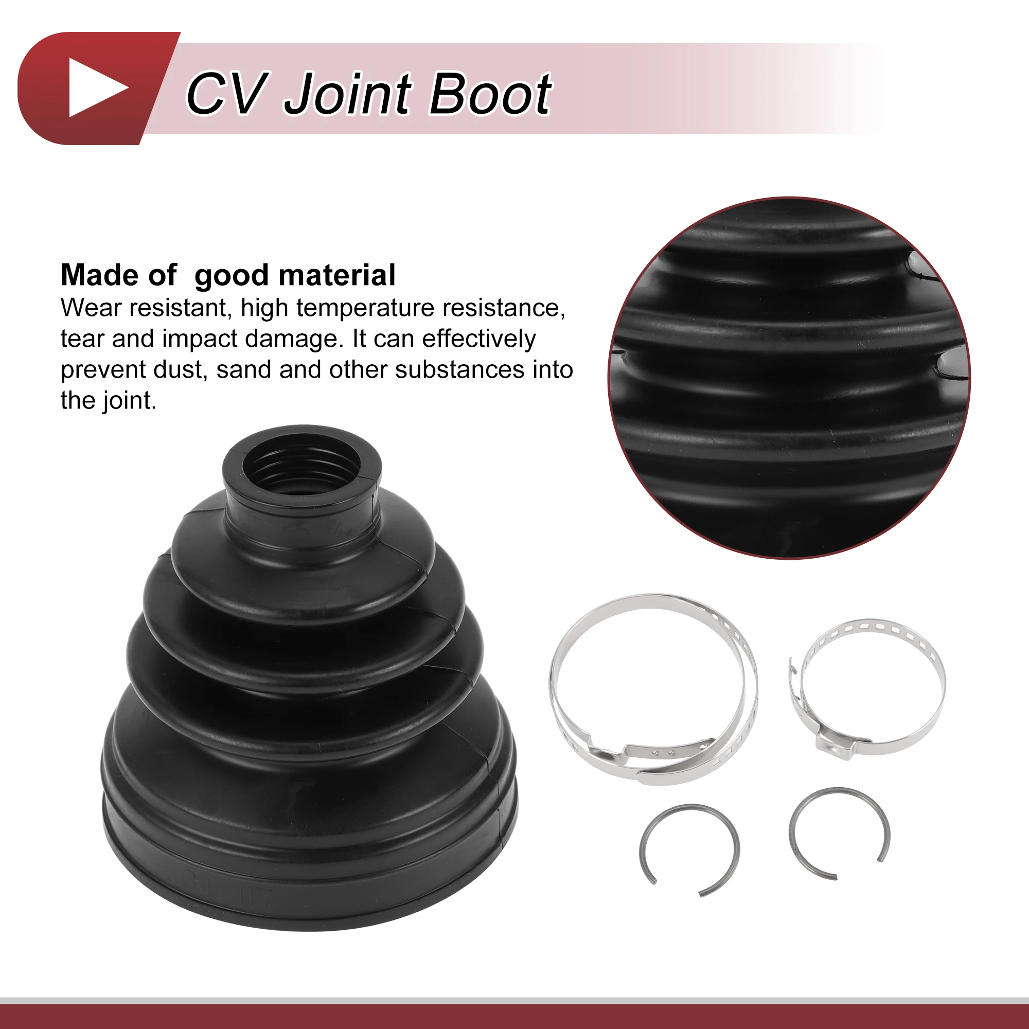 thumbnail image 2 of CV Boot Kit For 2002-2006 & 2013-2019 Nissan Sentra - Direct Replacement Part #PG-2639928 2 of 13