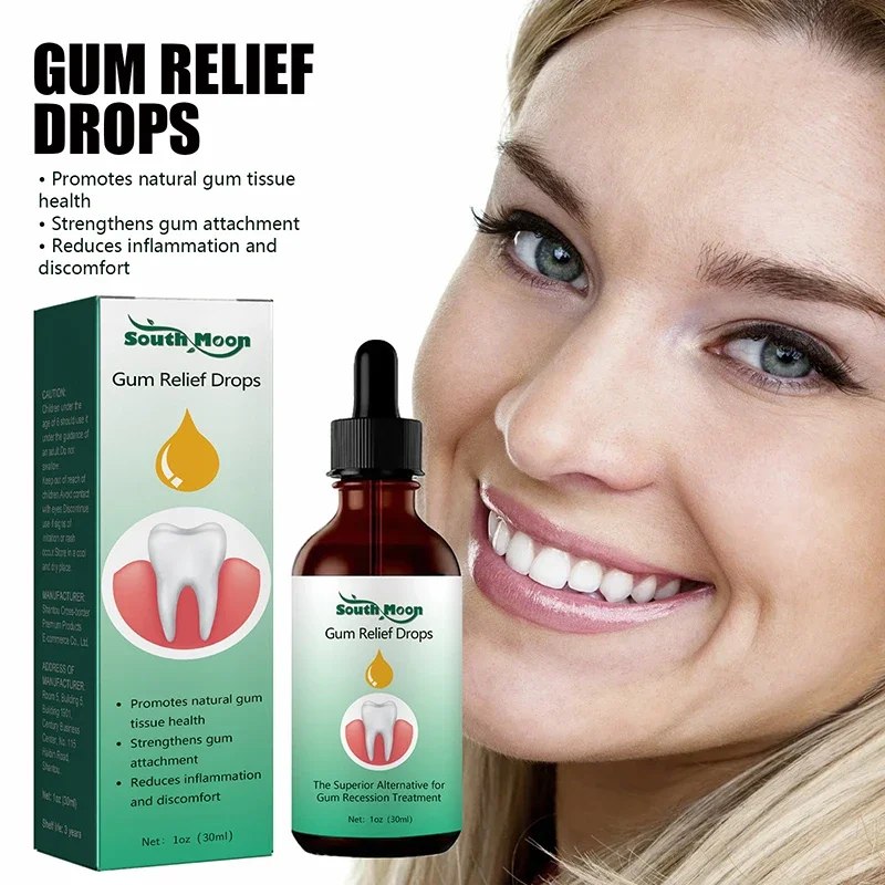 30ml Gingival Regrowth Drops Repair Cavities Caries Gum Treatment Receding Gums Relieve Gums Ache Gum Repair Drops