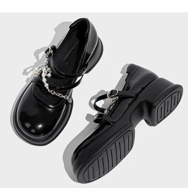 

Женские туфли-оксфорды на платформе, с круглым носком, с закрытым носком, удобные сабо из искусственной кожи, Новая летняя обувь