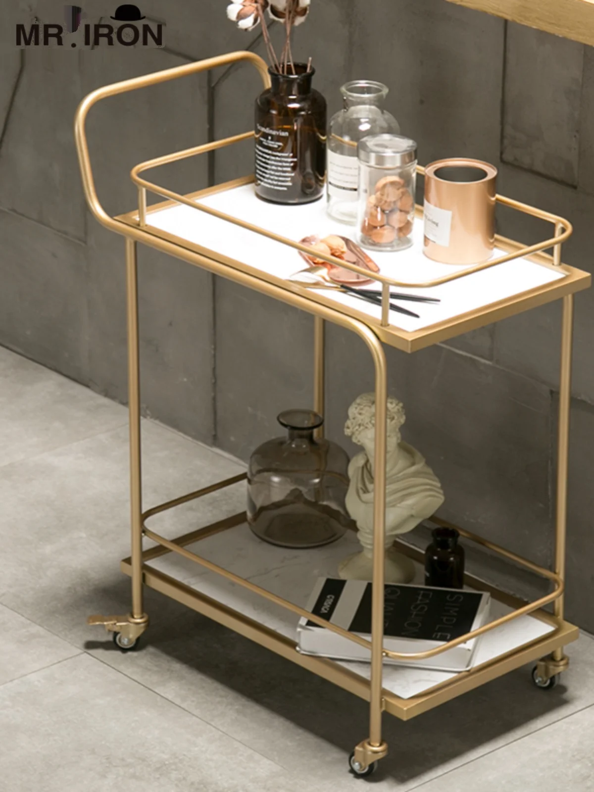 Hotel and Restaurant Dining Carts, Commercial Mobile Food Side Small Carts, Cake Storage Racks, Hand Food Delivery Carts