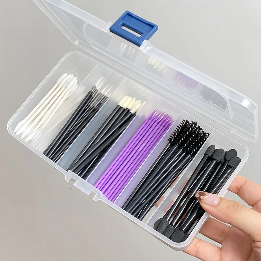 Acrylic Storage Box 5/6 Grids Compartment Plastic Storage Box Practical Toolbox Transparent PP Boxes Bead Jewelry Case Display Organizer Container