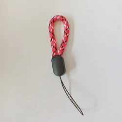 Durable Nylon Anti - Lost Wrist Strap with Keychain and Finger Ring Holder (Red)