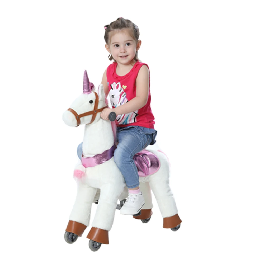 8-14 Years M Size Walking Mechanical Unicorn Riding Machine Horses toy