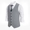 2024 Euro Code New Men's Striped Single-breasted Waistcoat Men's Casual Striped Men's Suit Retro Vest Waistcoat 3