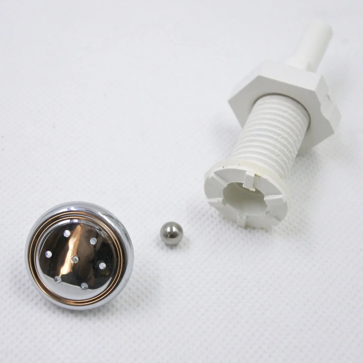 7-hole Screw Straight Massage Bathtub Bubble Nozzle Chromed Cap PVC Body Spa Air Bubble Jet Nozzle Bathroom Hardware Set Bathroom Hardware Accessories