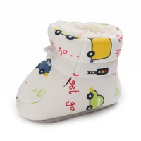 Baby Fashion Cartoon Winter Warm Boots Newborn Plush Round Toe Flat Shoes Cotton Snow Boots Warm And Thick Children'S Shoes 5