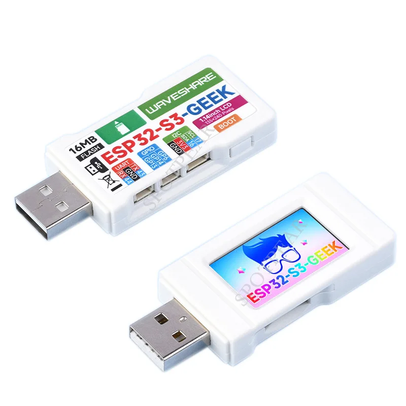 Placa do Desenvolvimento do Lcd da Cor Dongle do Usb Esp32-s3 Geek 114 65k Esp32-s3r2 St7789 - Imagem 3