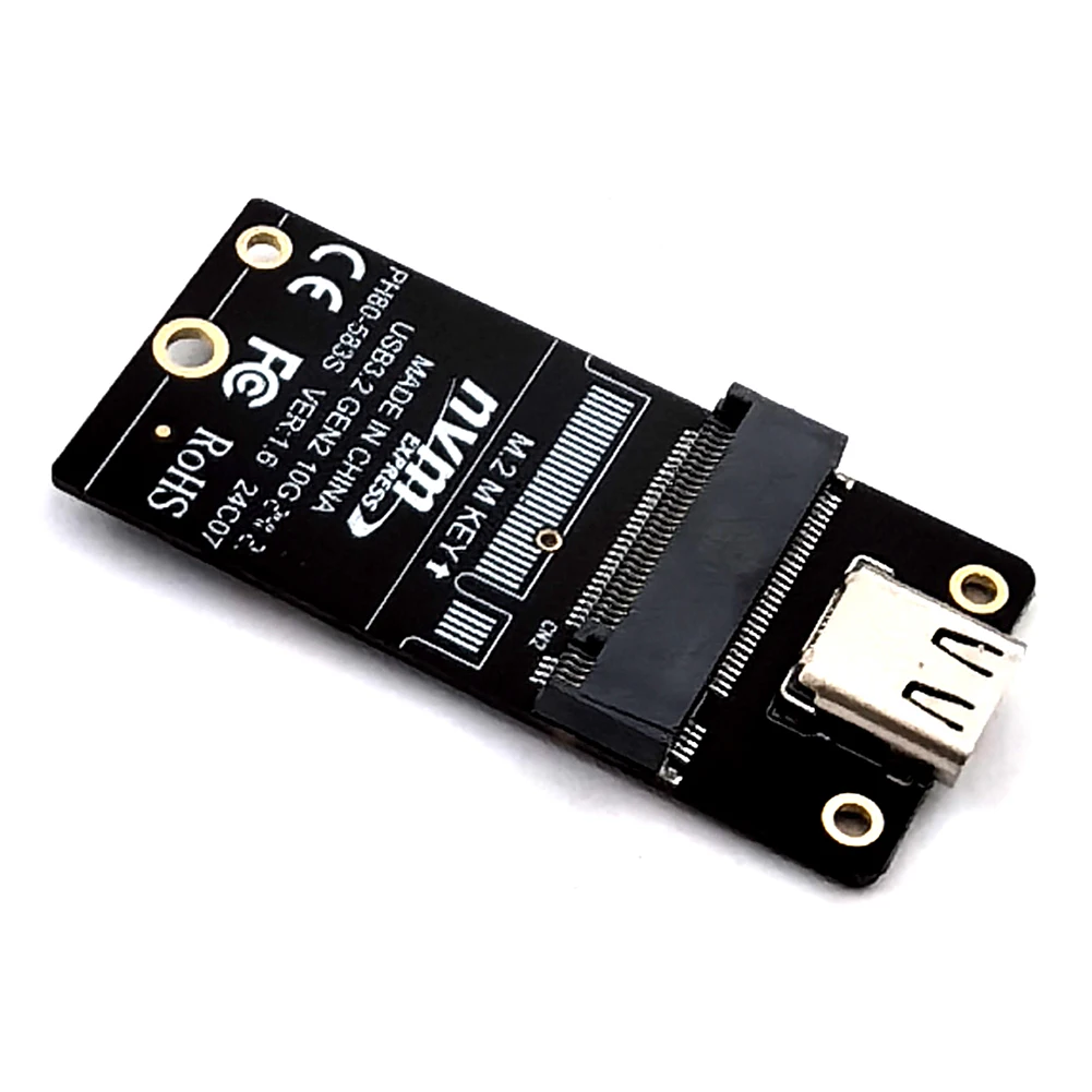 NVME M.2 to CŸ SSD ̽  , ϵ ũ Ŭ  ī, USB3.2 10Gbps  2230 2242 2260 2280  SSD