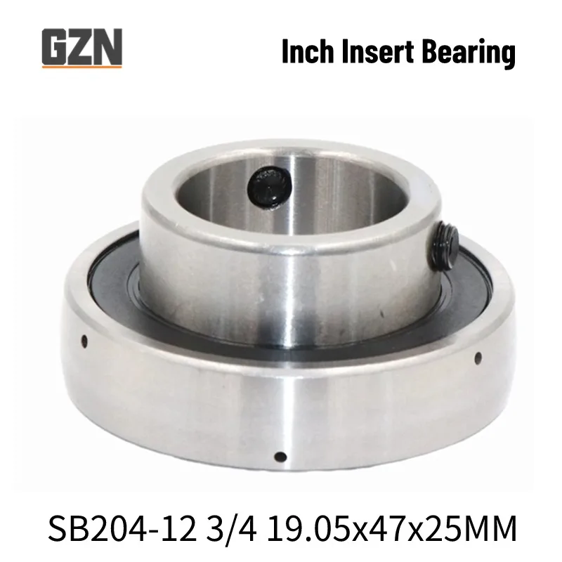 1PCS Free Shipping SB204-12 3/4 19.05x47x25mm Inch Insert Bearing Outer Arc Flat Bottom Bearing With Top Wire
